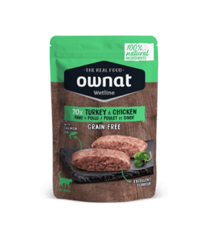 Ownat Wetline Peru & Frango Ração Húmida para Gatos