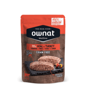 Ownat Wetline Vitela & Peru Ração Húmida para Gatos