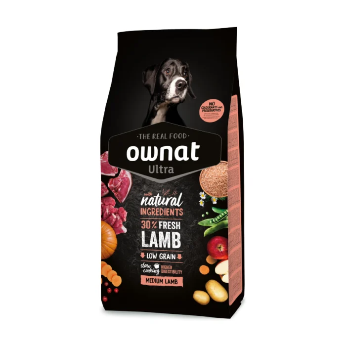Ração para Cão Ownat Medium Borrego