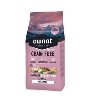 Ownat Prime GRAIN FREE Mini Adulto Borrego Ração para Cães