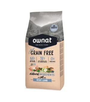 Ownat Just GRAIN FREE Adulto Borrego Ração para Cães