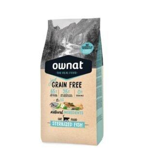 Ownat Just GRAIN FREE Esterilizado Peixe Ração para Gatos