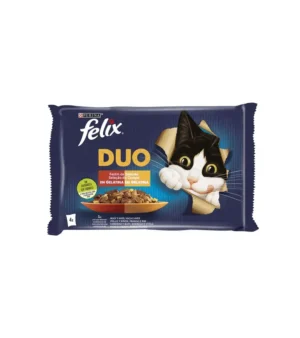 Ração Húmida Gato Felix Fantastic Duo Seleção Campo
