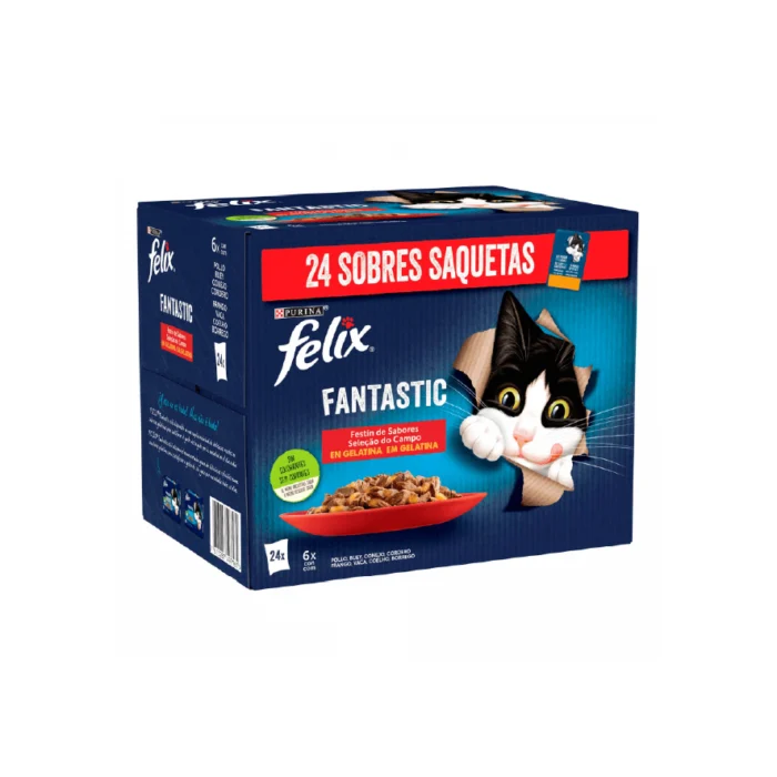 Ração Húmida Gato Felix Fantastic