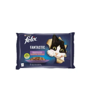 Ração Húmida Gato Felix Fantastic Seleção de Favoritos