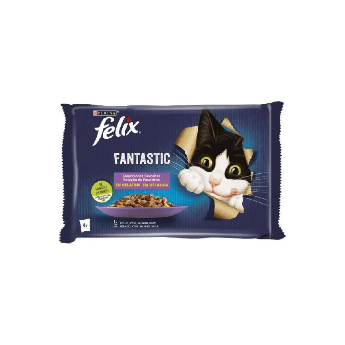 Ração Húmida Gato Felix Fantastic Seleção de Favoritos