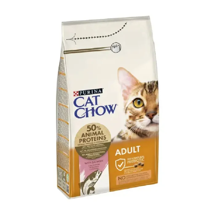 Ração Seca Gato Cat Chow Adulto Salmão