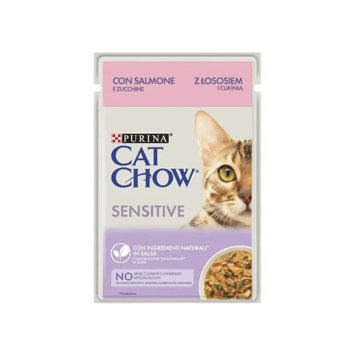 Ração Húmida Gato Cat Chow Sensitive Salmão