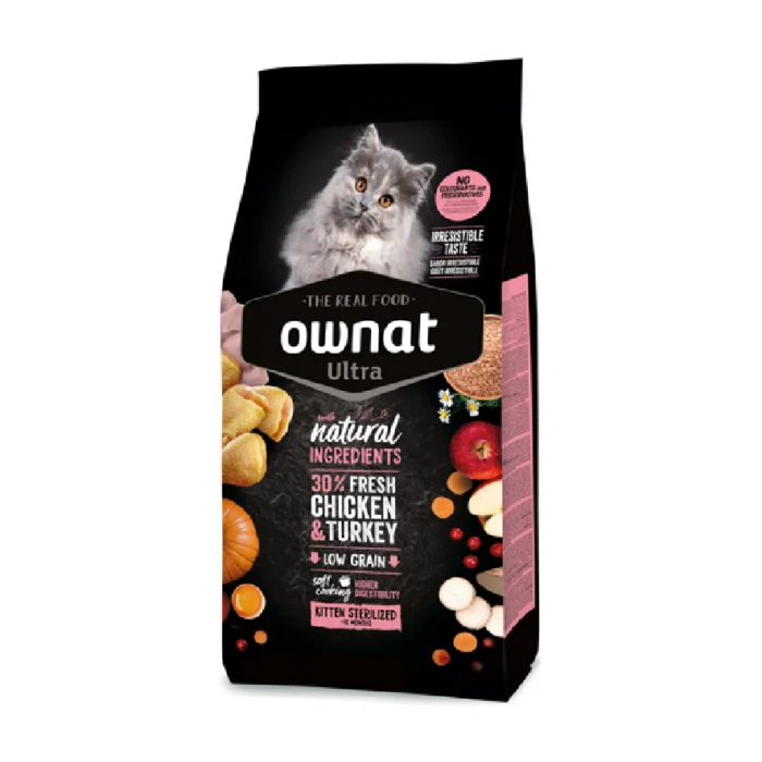 Ração para Gato Ownat Kitten Esterilizado