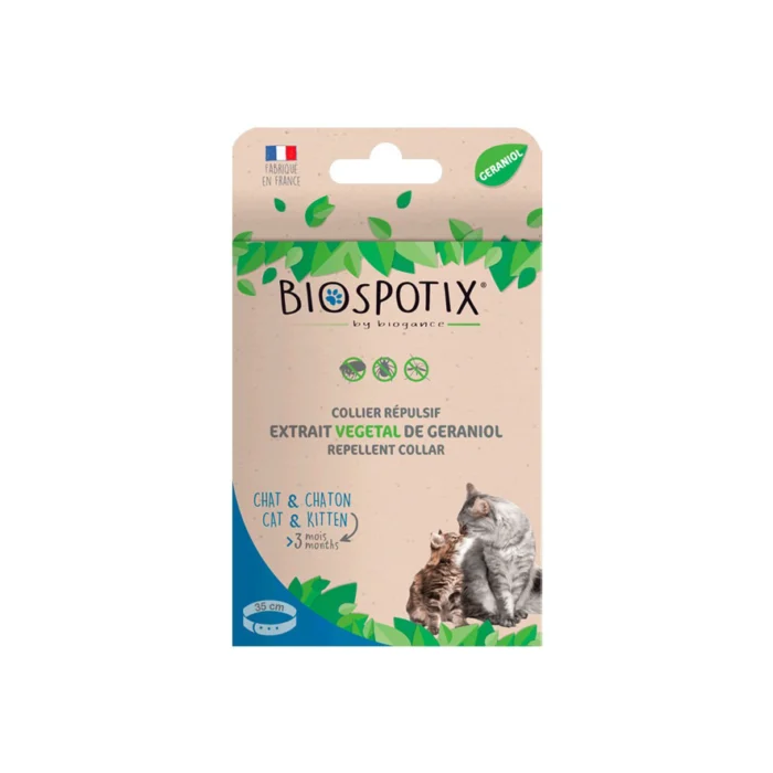 Coleira Antiparasitária Biospotix Gato - Geraniol