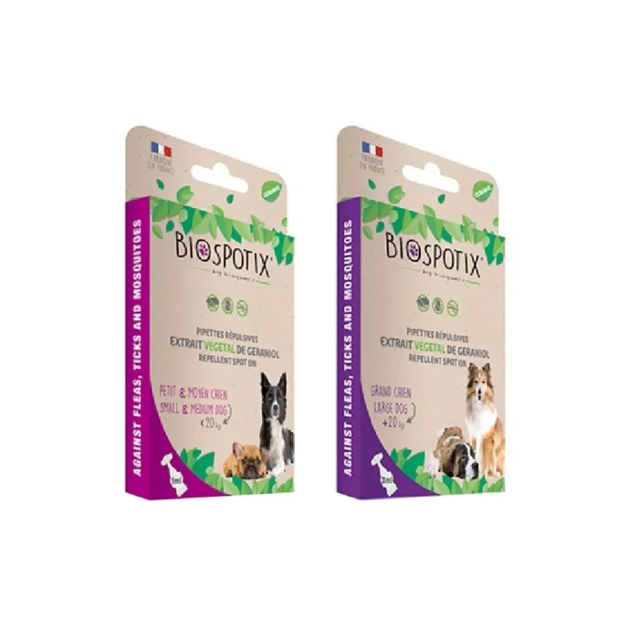 Pipeta Antiparasitária Biospotix Cão - Geraniol